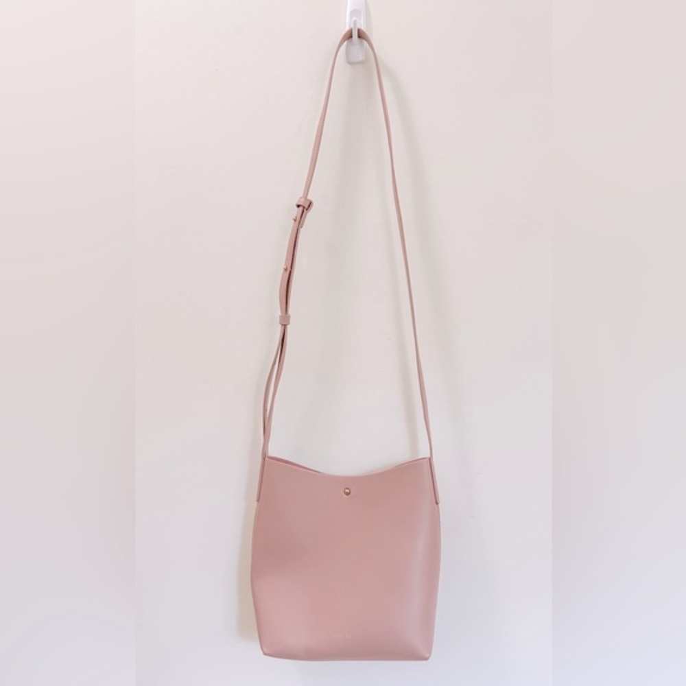 Anthropology‎ Samara Bag Blush Pink Crossbody Messenger Style Purse Adjustable - Picture 2 of 9
